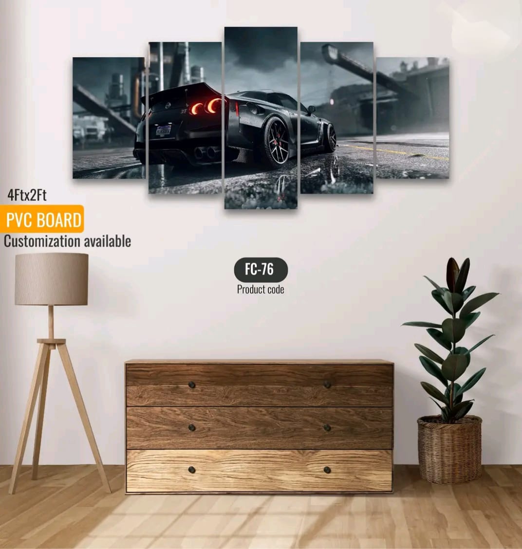 Picture of 5Pcs In 1 Set Wall Canvas printing