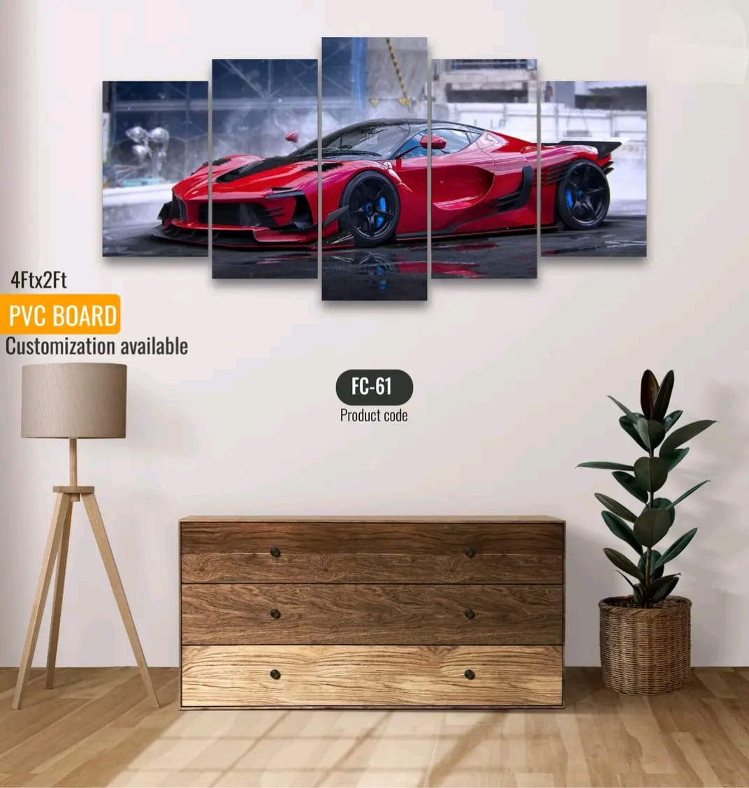 Picture of 5Pcs In 1 Set Wall Canvas printing