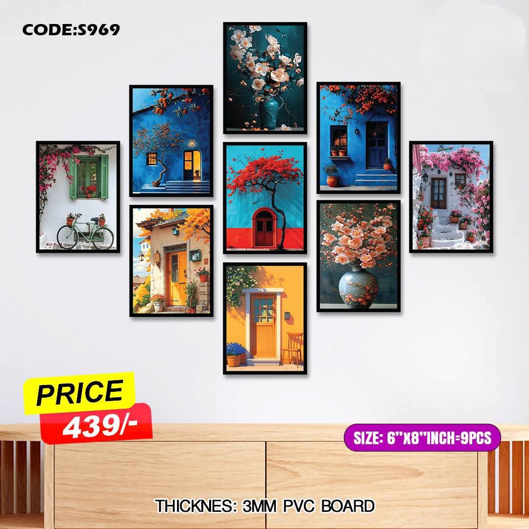 Picture of 9 pcs Most Unique Combo Wallboard set for Home Decoration. Wall Decoration for Home