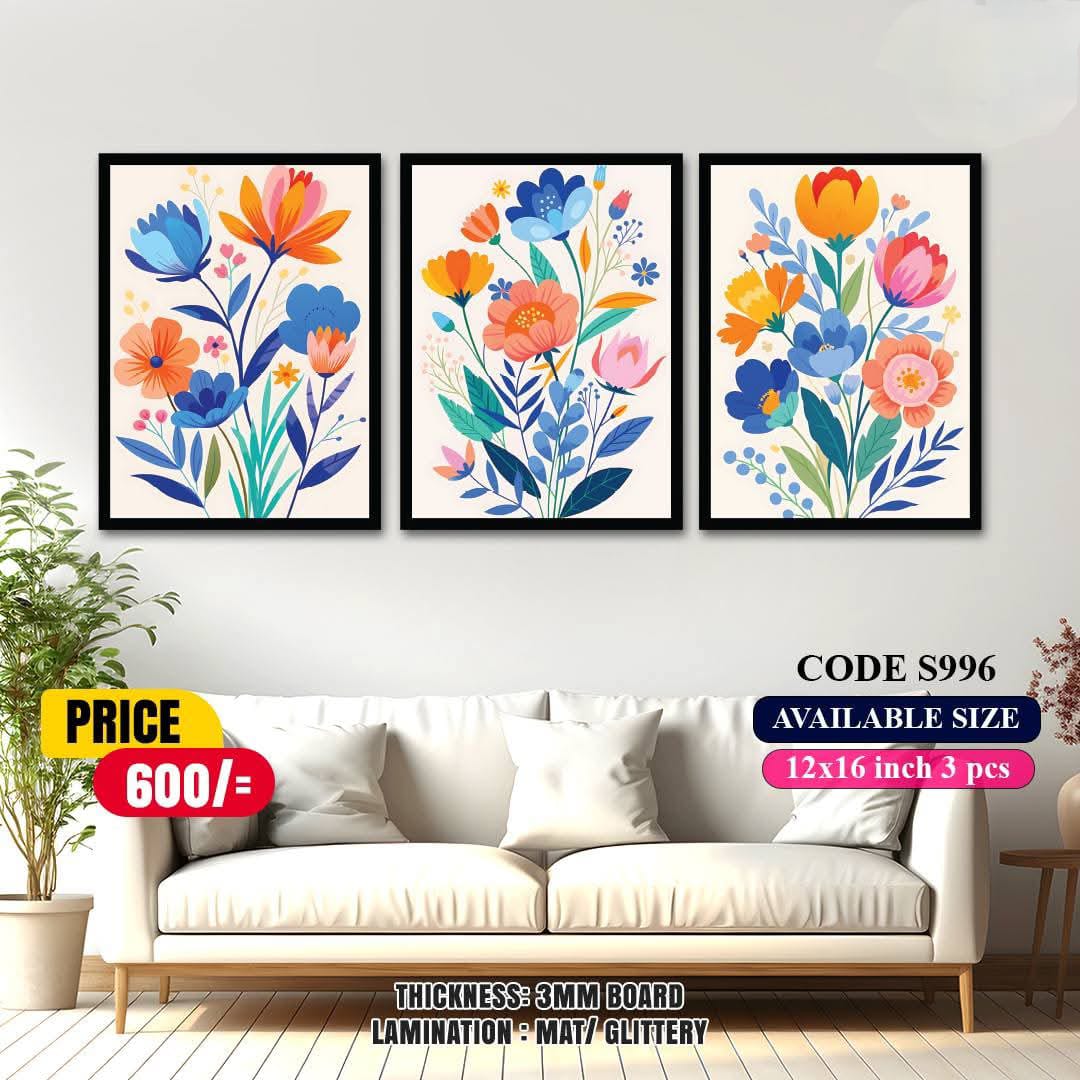 Picture of 3 pcs Most Unique Combo Wallboard set for Home Decoration. Wall Decoration for Home