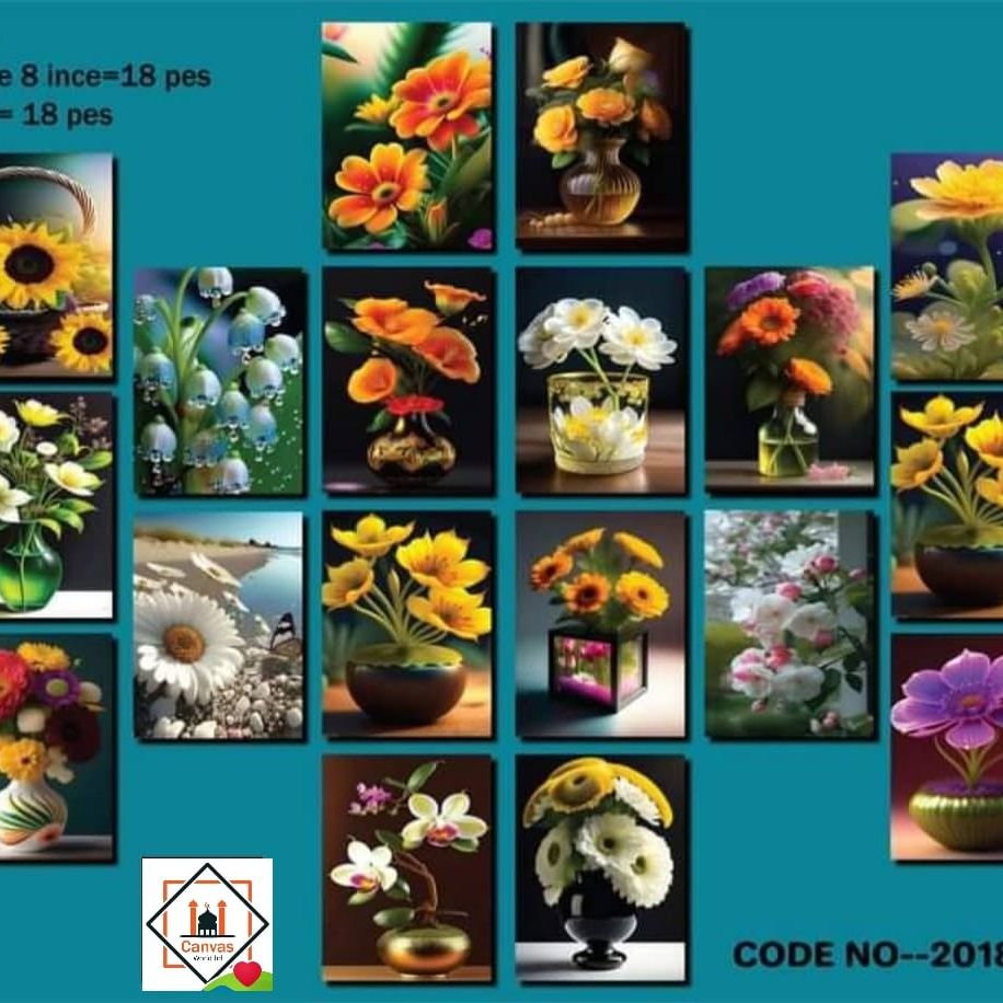 Picture of 18pcs Unique Design Wallmate Combo Set – Perfect for Home & Office Wall Decoration
