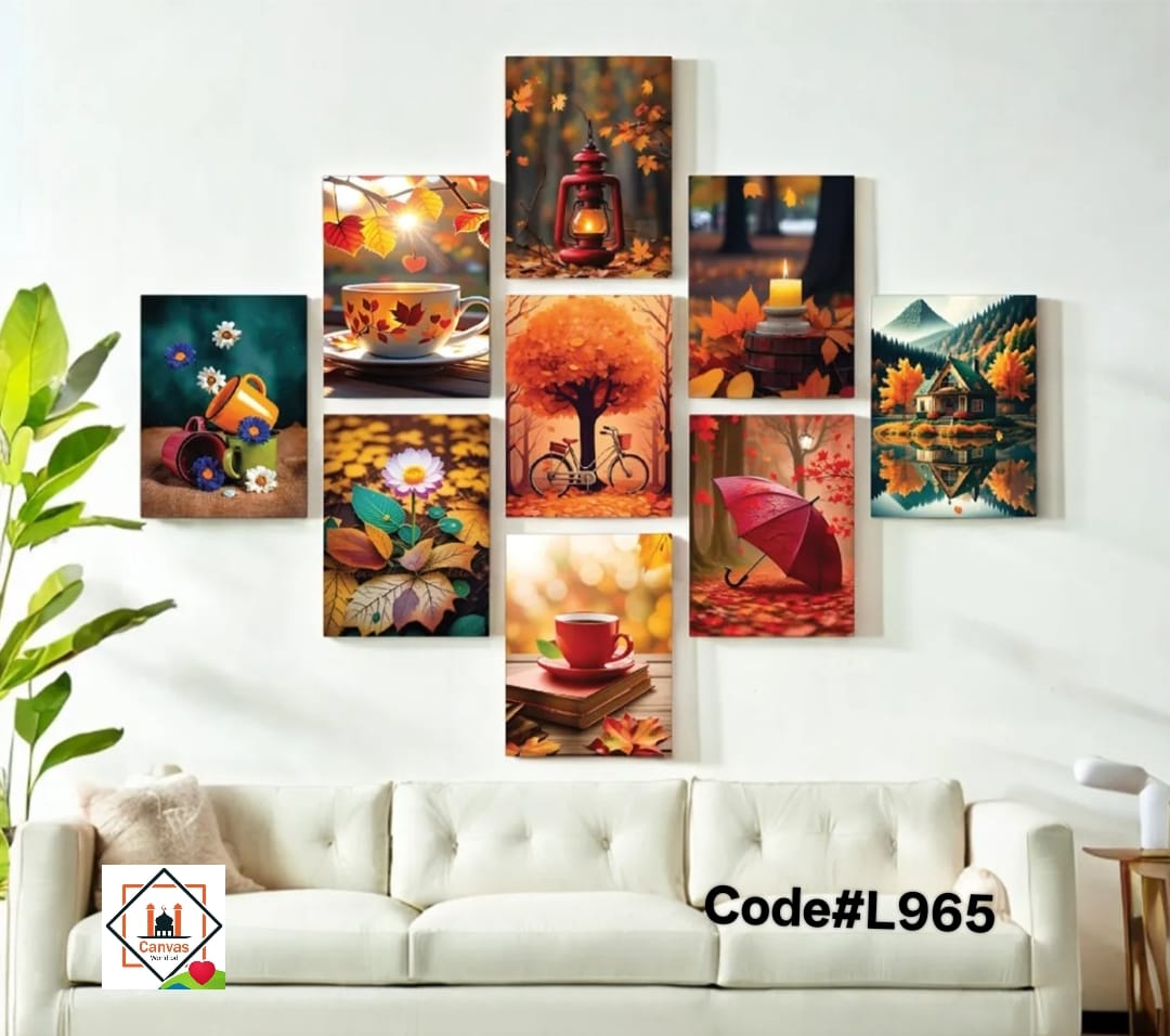 Picture of 9pcs Unique Design Wallmate Combo Set – Perfect for Home & Office Wall Decoration