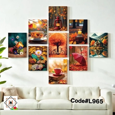 Picture of 9pcs Unique Design Wallmate Combo Set – Perfect for Home & Office Wall Decoration