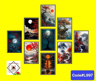 Picture of Premium PVC & HD Sticker Wallmate Set – 9pcs Combo