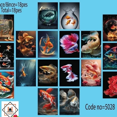 Picture of Premium PVC & HD Sticker Wallmate Set – 18pcs Combo