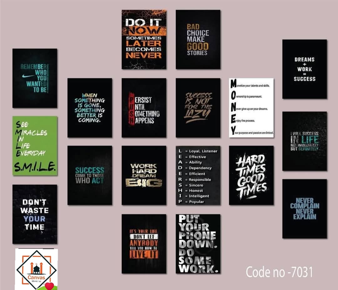 Picture of Premium PVC & HD Sticker Wallmate Set – 18pcs Combo