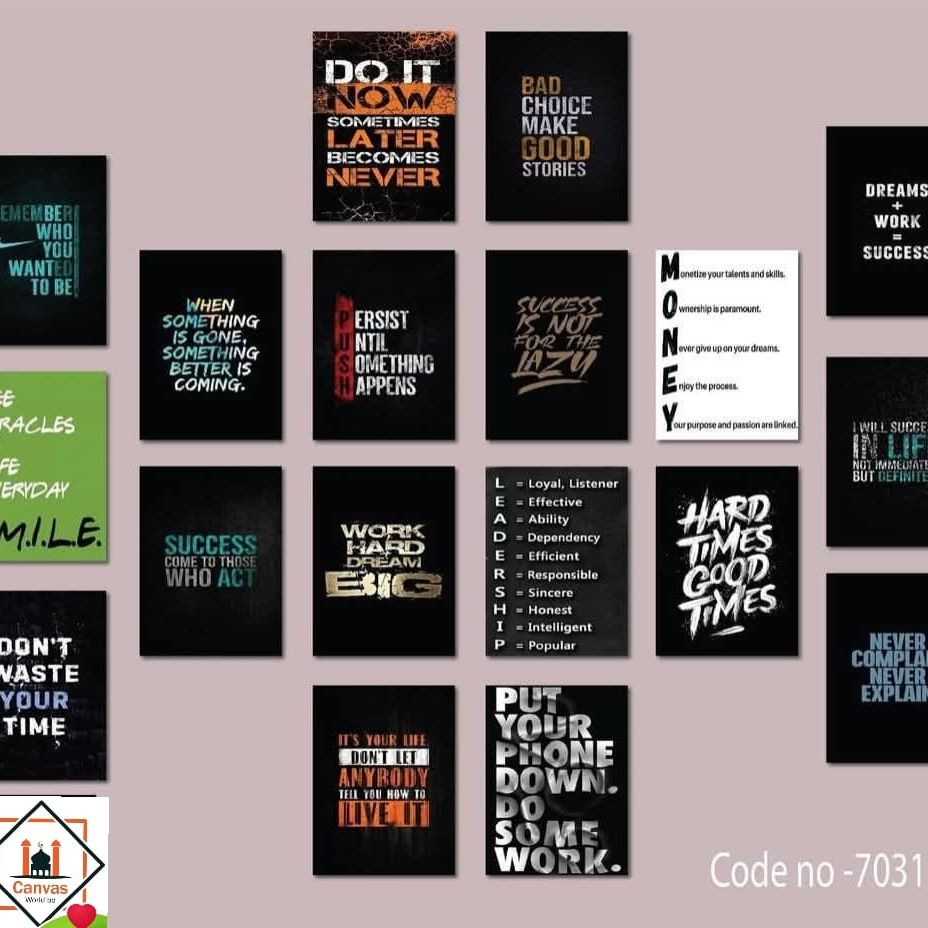 Picture of Premium PVC & HD Sticker Wallmate Set – 18pcs Combo