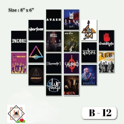 Picture of Premium PVC & HD Sticker Wallmate Set – 18pcs Combo