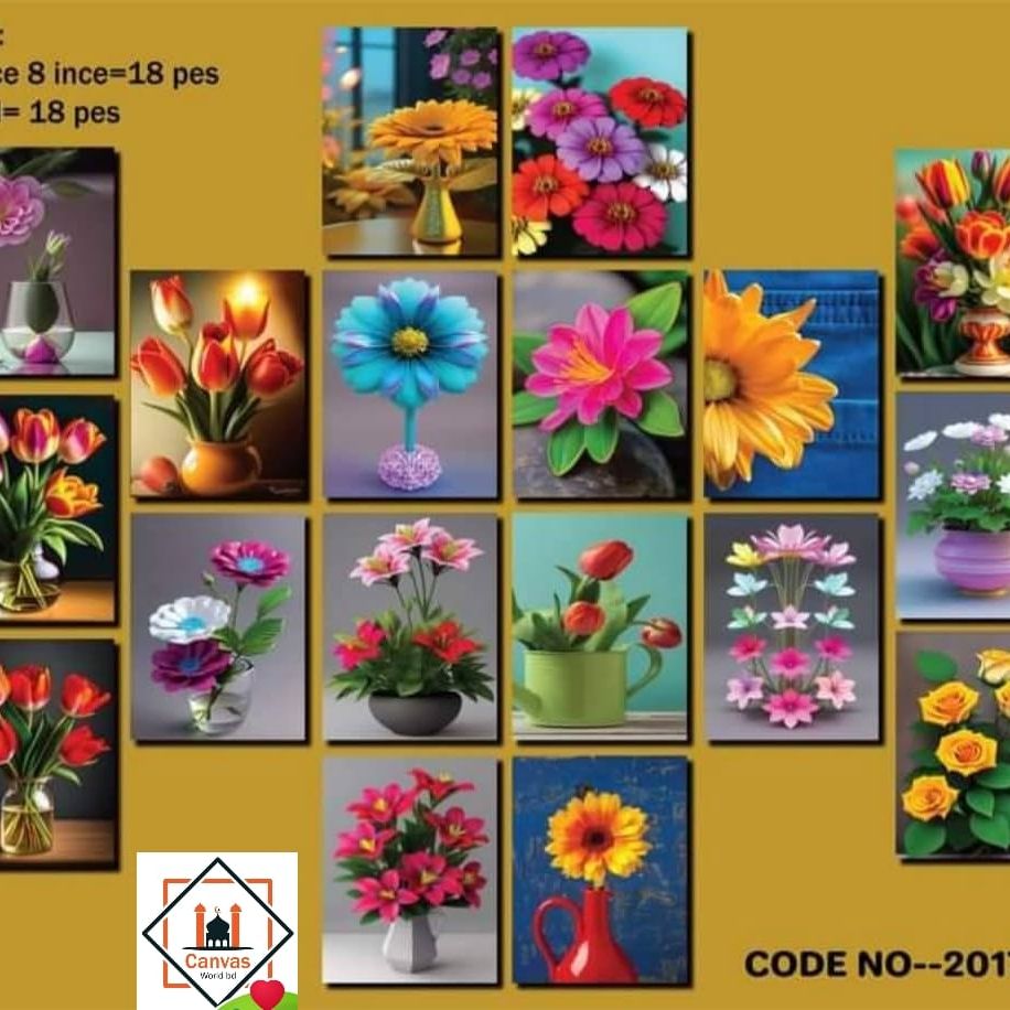 Picture of 18pcs Unique Design Wallmate Combo Set – Perfect for Home & Office Wall Decoration