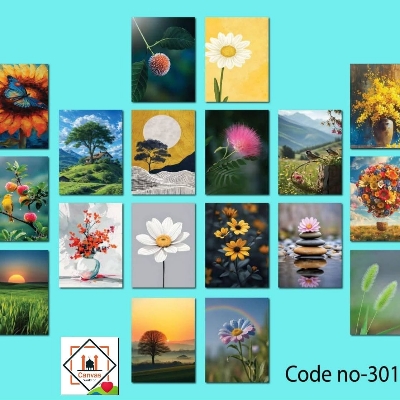 Picture of 18pcs Unique Design Wallmate Combo Set – Perfect for Home & Office Wall Decoration