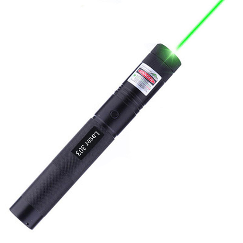 Picture of Laser Pointer Light Rechargeable Green Adjustable Burn Match Light goes up to the plane