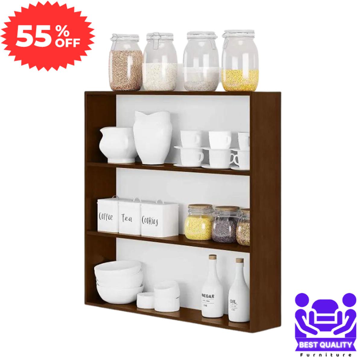 Picture of Furniture Express Best Quality Furniture Kitchen Shelf Racks Wall Shelf Rack For Kitchen Storage Boxes Spice Jars Rack - Minimalistic Sophistication