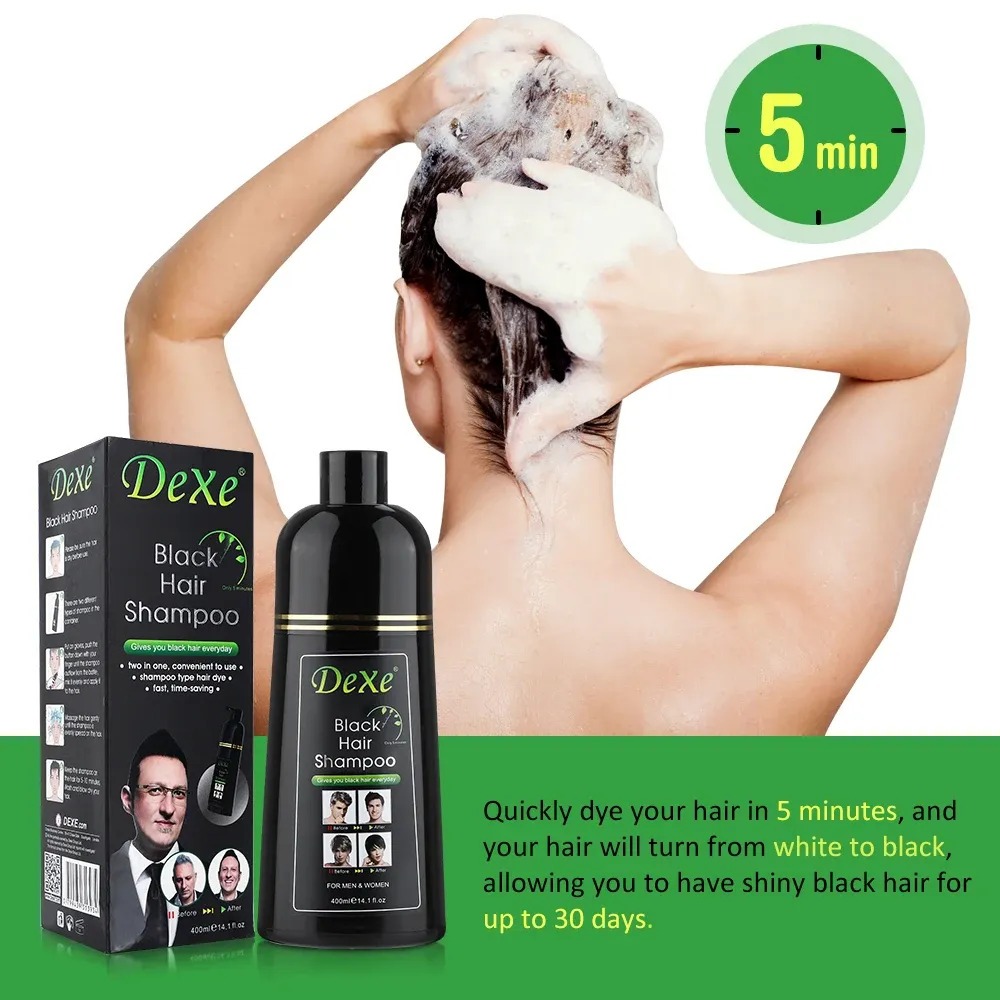 Picture of Dexe Black Hair Shampoo Men & Women - 400 Ml