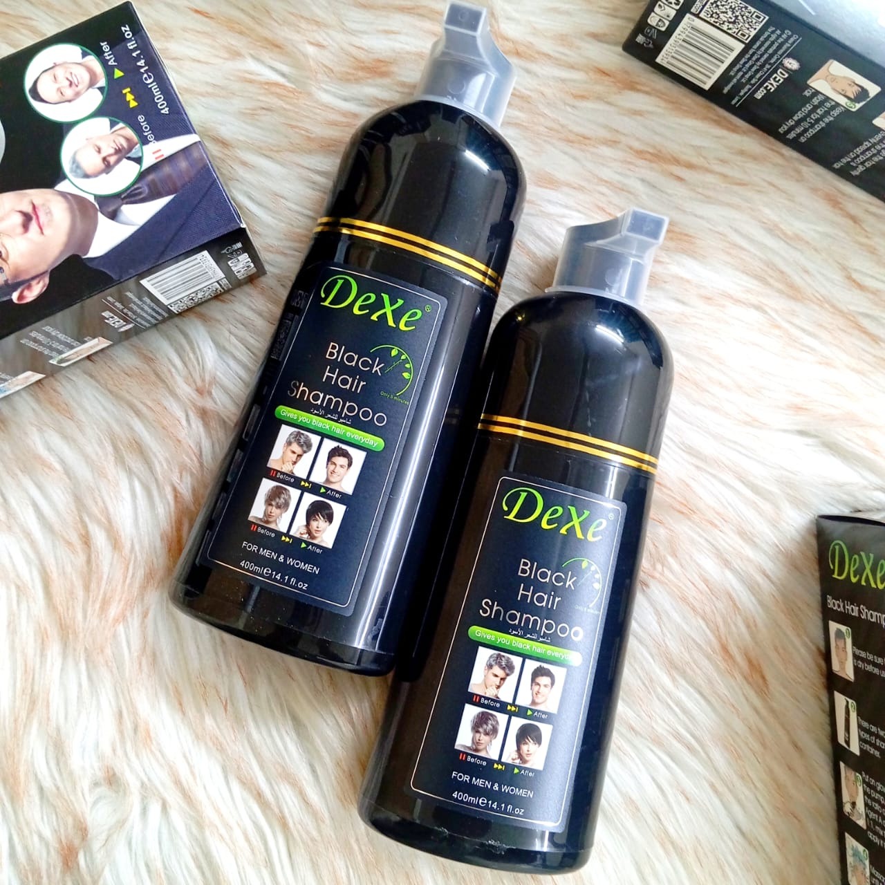 Picture of Dexe Black Hair Shampoo Men & Women - 400 Ml