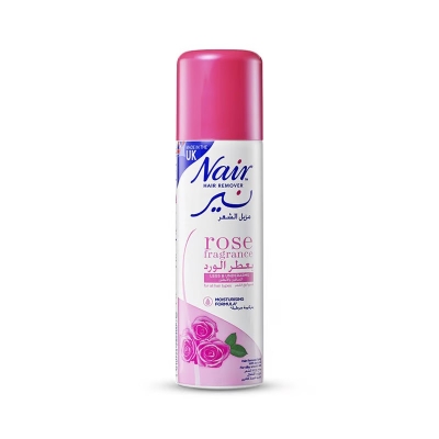 Picture of 200 ml Nair rose fragrance unwanted Hair removal spray International UK product used for male/ female