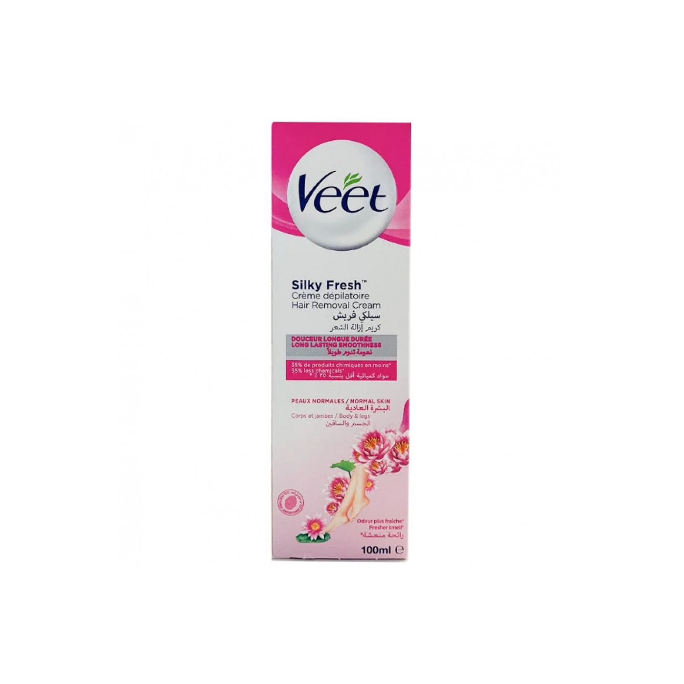 Picture of 100 gm Skin care Veet Silky fresh Hair Remover cream Normal skin International France product used for male/ female