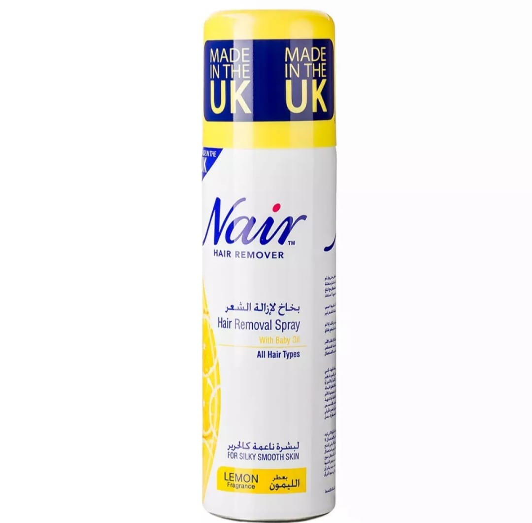 Picture of International UK product unwanted Hair removal spray Nair lemon fragrance used for male/ female - 200 ml