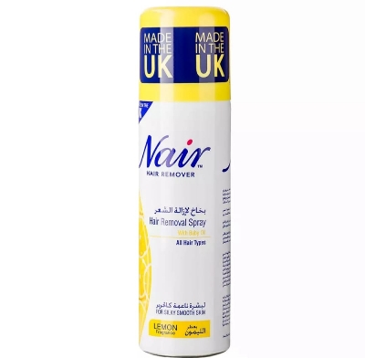 Picture of International UK product unwanted Hair removal spray Nair lemon fragrance used for male/ female - 200 ml