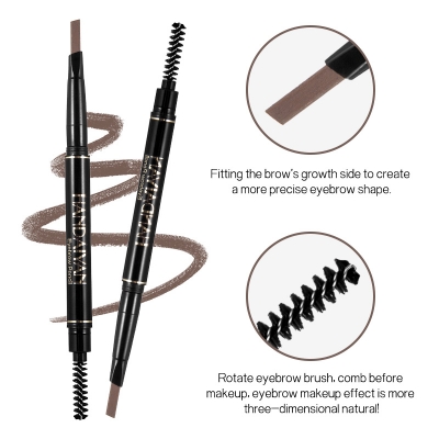 Picture of HANDAIYAN  Waterproof Eyebrow Pencil Dark Brown, Premium Eye Brow Pencil Brn with Spoolie Brush, Longwearing for Perfect Brows