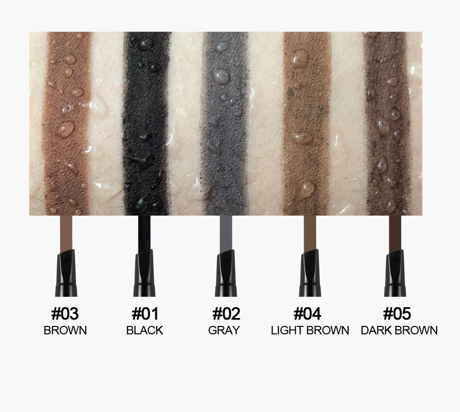 Picture of HANDAIYAN  Waterproof Eyebrow Pencil Dark Brown, Premium Eye Brow Pencil Brn with Spoolie Brush, Longwearing for Perfect Brows