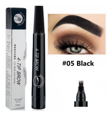 Picture of 4 Point Eyebrow Pencil Maquillajes Para Mujer Waterproof Liquid Eyebrow Pen Makeup Long Lasting Cosmetic Microblade Brow Pencil