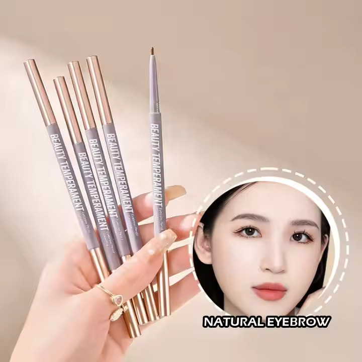 Picture of Natural Double Heads Automatic Waterproof Eyebrow Pencil With Eyebrow Brush
