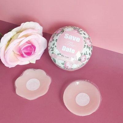 Picture of Women Silicone Nipple Stickers Anti-bump Chest Pad Lift Nipple Cover Pads 1-Pair