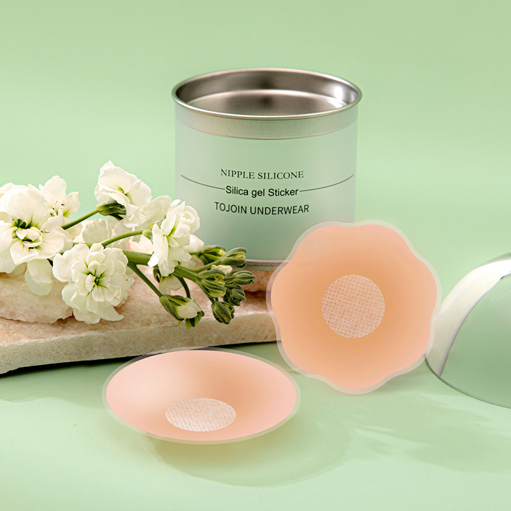 Picture of 1-Pair Silicone Nipple Cover Reusable Women Bra Sticker Breast Petal Strapless Lift Up Bra Invisible Pads Chest Pasties