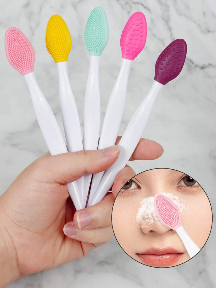 Picture of 1-Pcs Silicone Face Cleansing Brush Effective Nose Exfoliator Blackhead Removal Soft Deep Cleaning Brush Face Scrub Massage