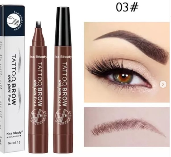 Picture of Waterproof Liquid Long Lasting 4 Point Eyebrow Pencil