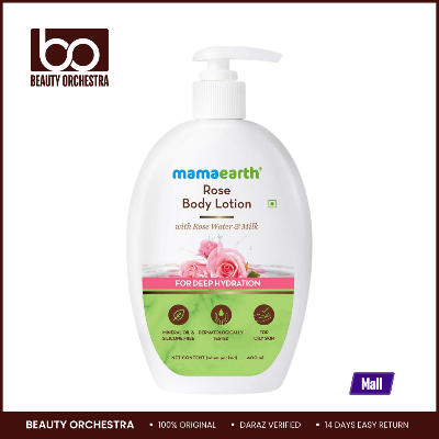 Picture of Mamaearth Rose Body Lotion with Rose Water and Milk For Deep Hydration - 400ml