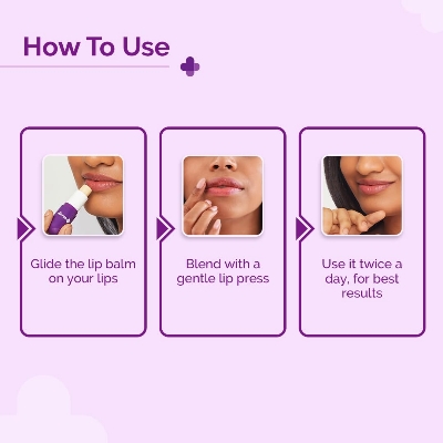 Picture of The Derma Co 1% Vitamin C Brightening Lip Balm with SPF 50 PA +++ I Protects from Sun Damage for Dark, Pigmented, Dry Lips 4.5g