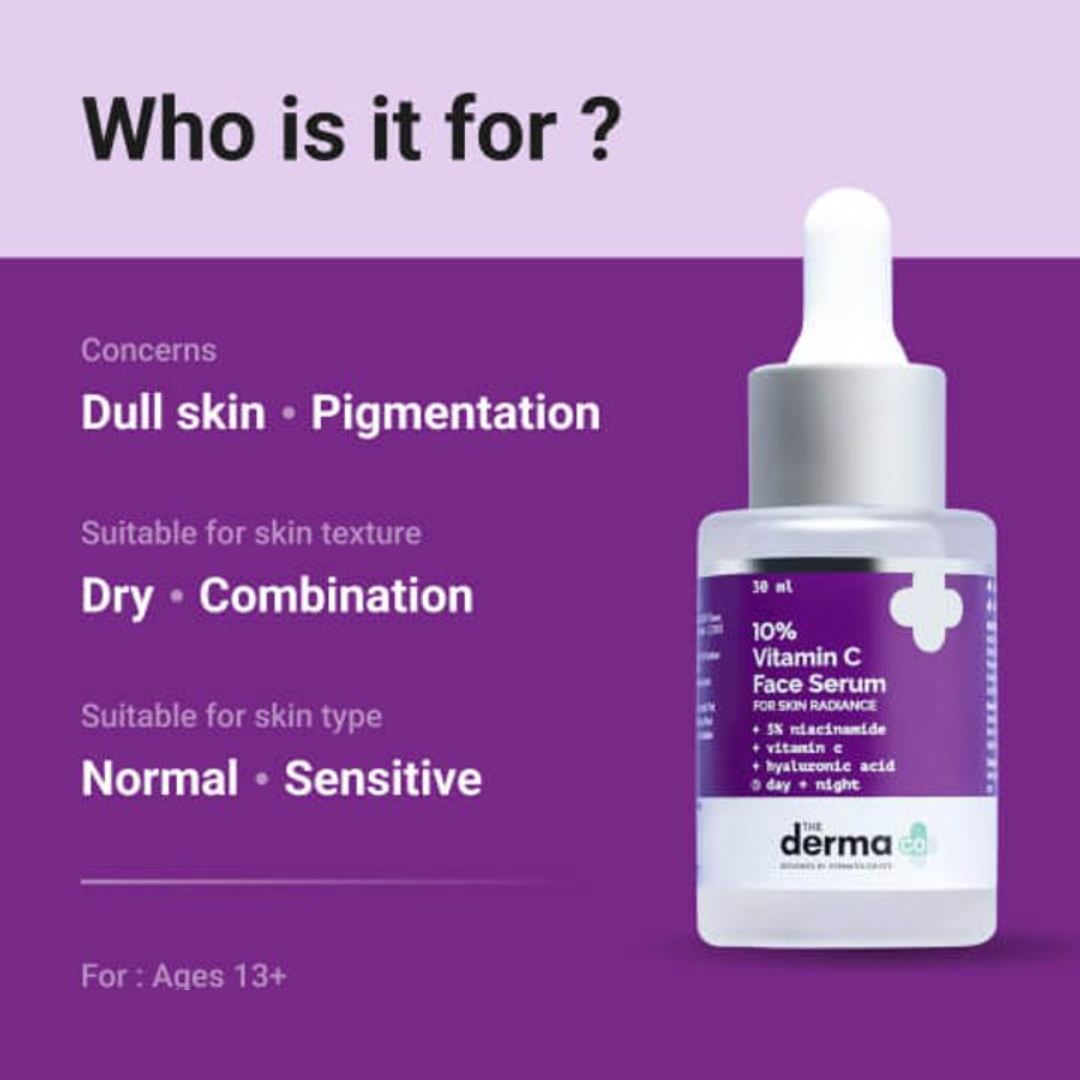 Picture of The Derma Co 10% Vitamin C Face Serum - 30ml