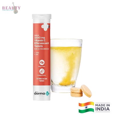 Picture of The Derma Co 1000mg Vitamin C with Zinc Day Effervescent Tablet For Skin Radiance  - 20 Count