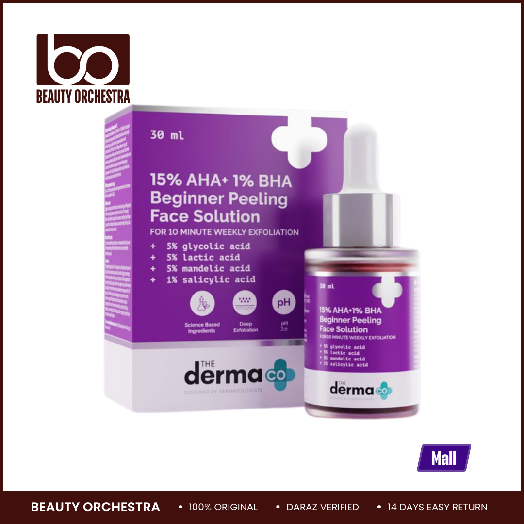Picture of The Derma Co 15% AHA + 1% BHA Beginner Face Peeling Solution - 30 ml