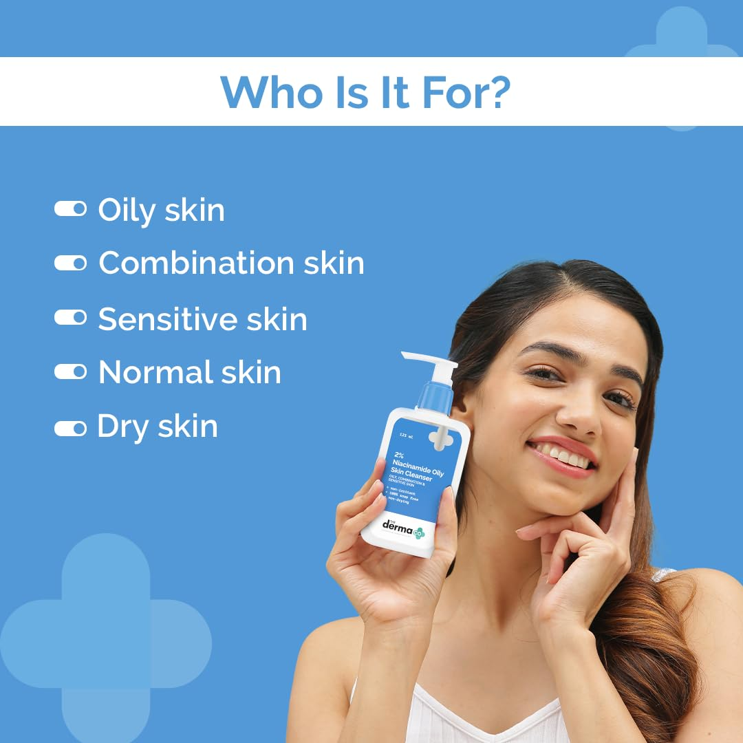 Picture of The Derma Co 2% Niacinamide Oily Skin Cleanser - 125ml