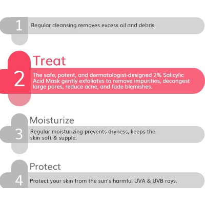 Picture of The Derma Co 2% Salicylic Acid Clay Face Mask - 50g