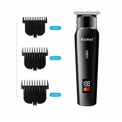 Picture of Kemei KM 1113 Professional Hair Clipper Rechargeable Beard Trimmer Hair Cutting Machine Electric Shaver For Body Safety Razor