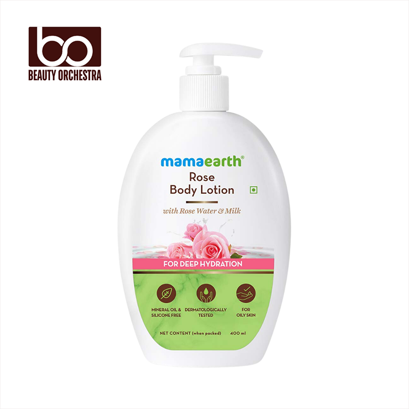 Picture of Mamaearth Rose Body Lotion with Rose Water and Milk For Deep Hydration - 400ml
