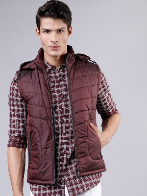 Picture of Pantoneclo Premium Quality Men's Padding Sleeveless Hoodie Jacket