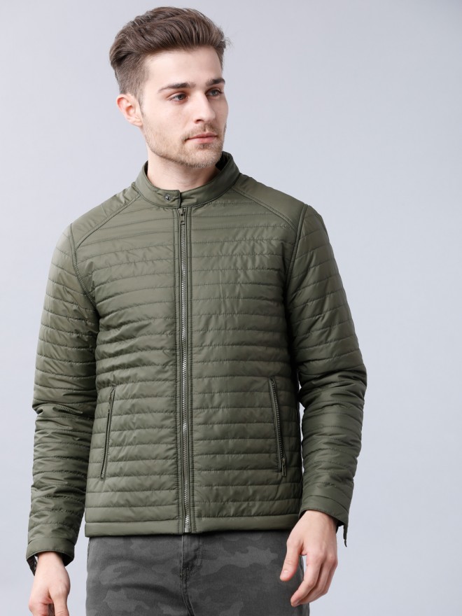 Picture of Pantoneclo Premium Quality Men's Padding Jacket - Black Melange & Mehendi