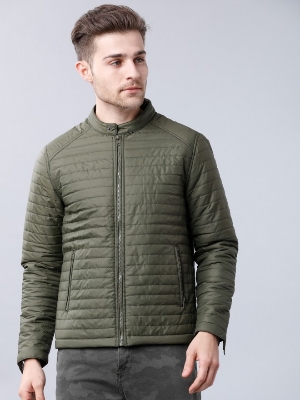 Picture of Pantoneclo Premium Quality Men's Padding Jacket - Black Melange & Mehendi