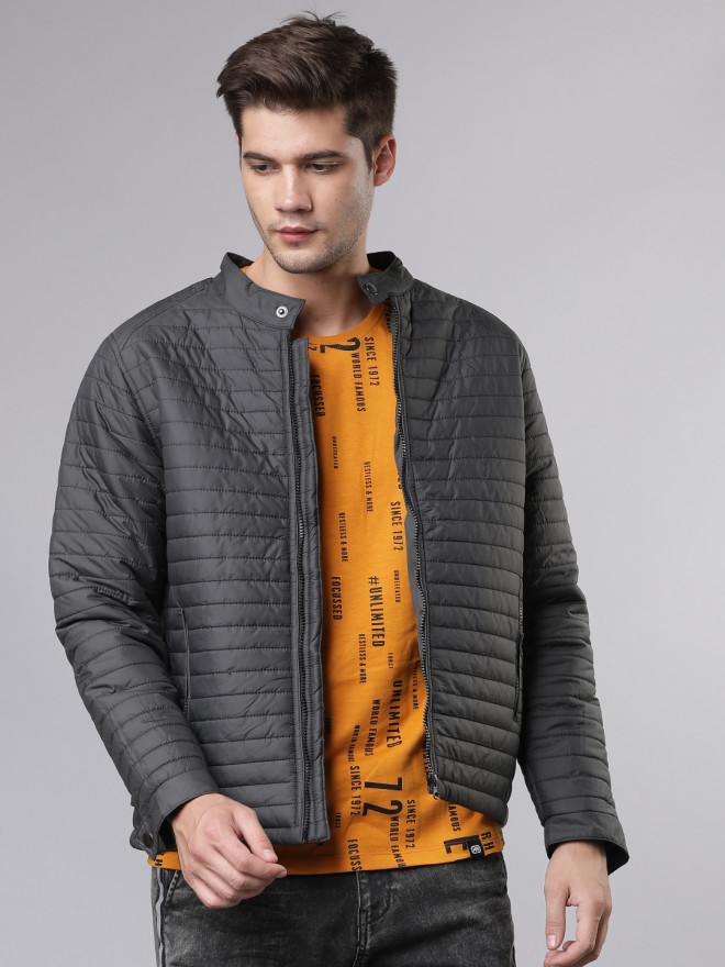 Picture of Pantoneclo Premium Quality Men's Padding Jacket - Black Melange & Mehendi