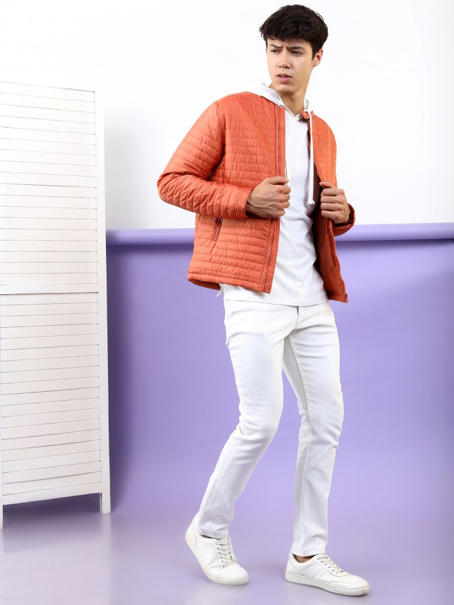 Picture of Pantoneclo Premium Quality Men's Padding Jacket - Dusted Clay & Metallic Grey