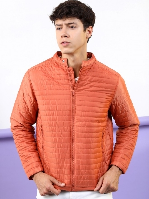 Picture of Pantoneclo Premium Quality Men's Padding Jacket - Dusted Clay & Metallic Grey