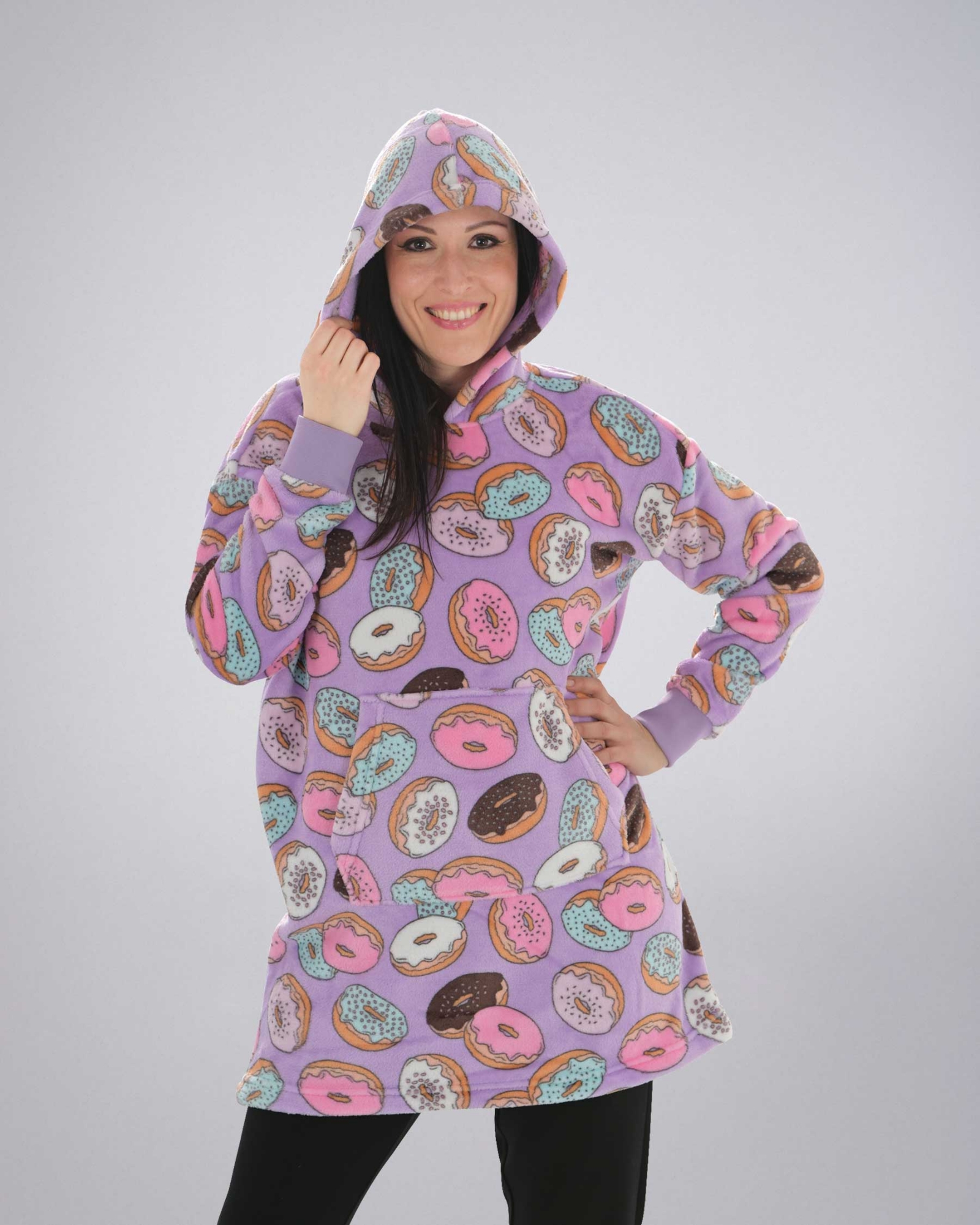 Picture of Women's Oversized Coral Fleece Hoodie – Ultra Soft Cozy Winter Loungewear