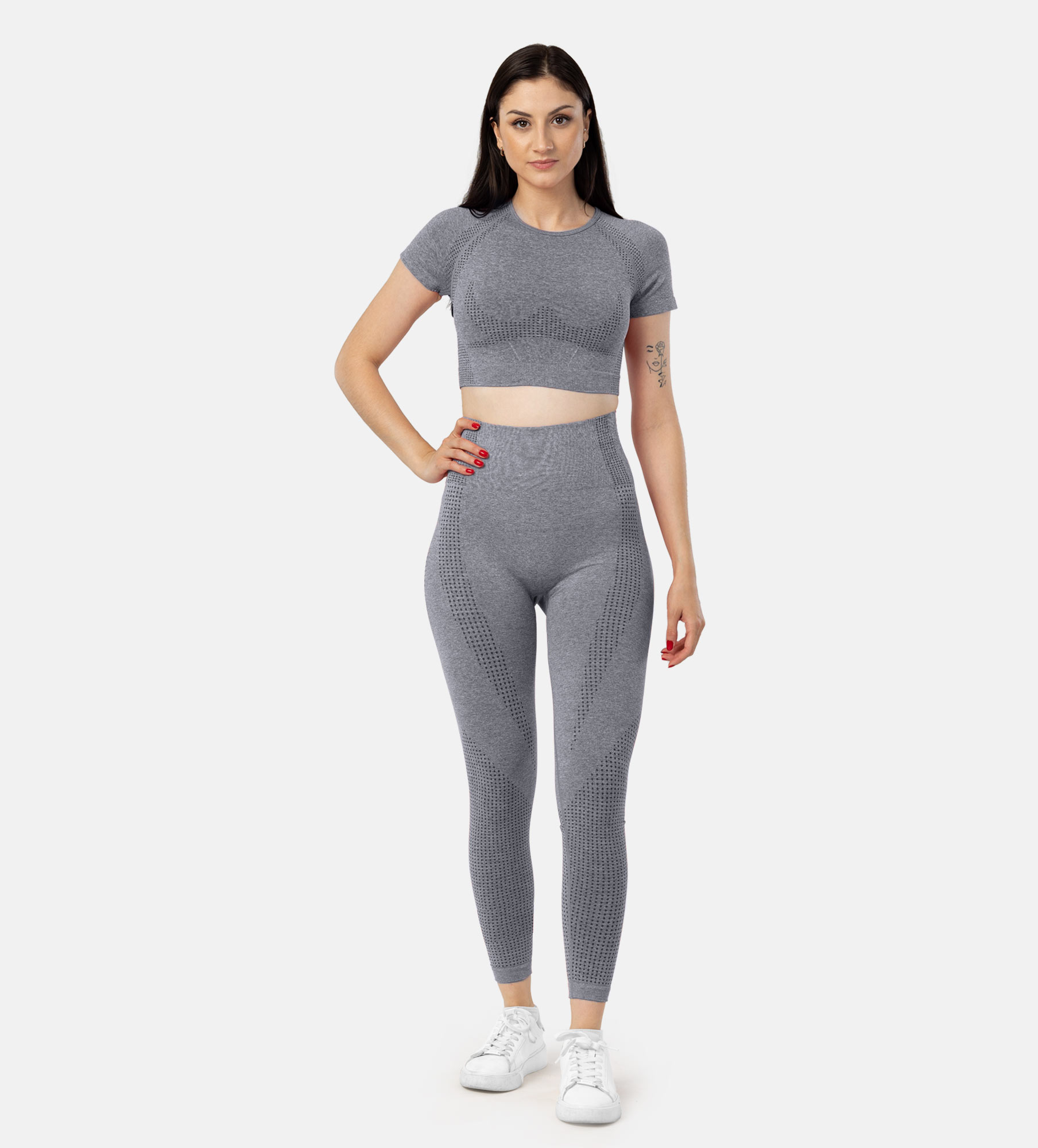 Picture of Leafletic Women’s Seamless Activewear Set | Ultra Comfort Gym Wear for Women | Workout Outfit & Leggings with Top | Two-Piece Sportswear | Yoga & Training Outfit