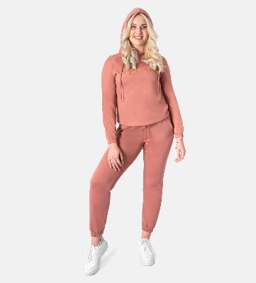 Picture of Leafletic Women’s Cropped Hoodie & Jogger Comfort Set | 2-Piece Comfort Loungewear | Stylish Top & Bottom Set | Stylish Sportswear Outfit | Activewear Tracksuit Set