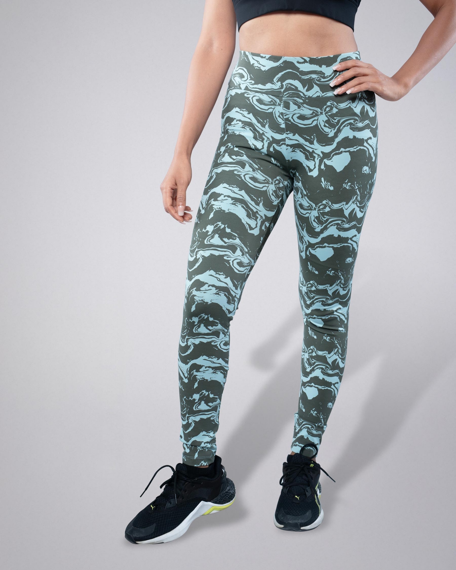 Picture of Leafletic Premium Stretch High Waisted Soft Skin Leggings | Yoga Pant | Activewear Trouser | Sportswear | Casual Wear