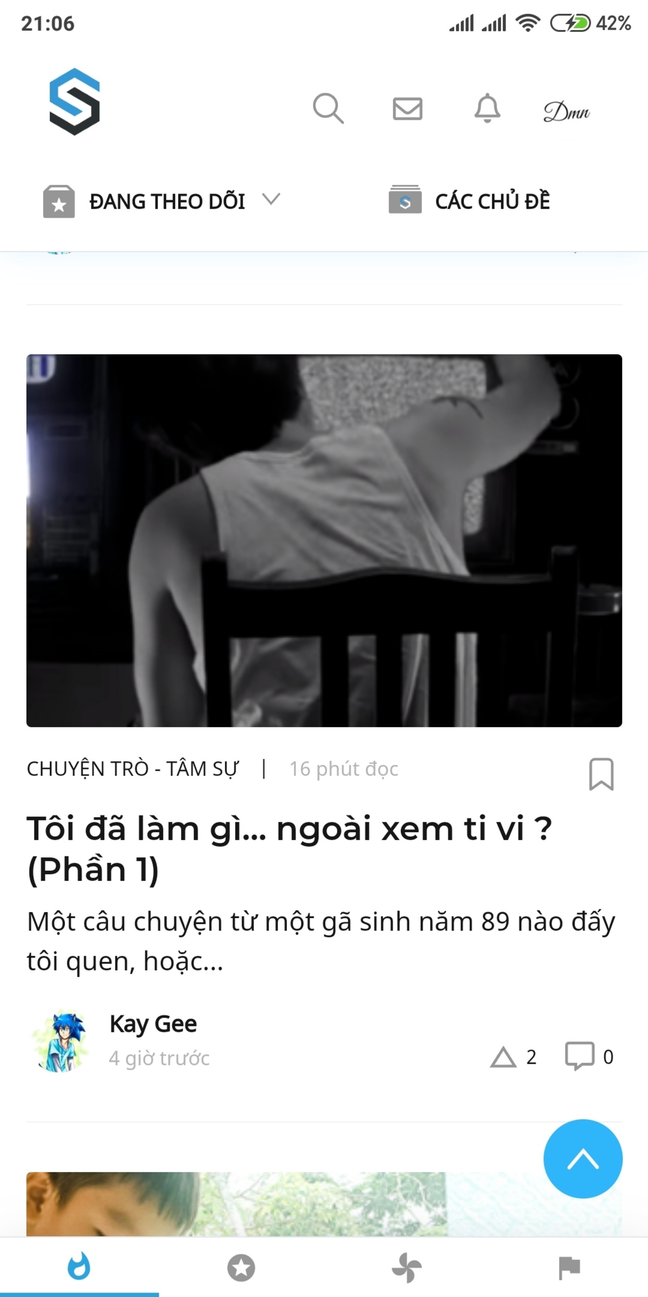 Bài viết trên nằm top 2 thịnh hành, và có hẳn 3 upvotes :))